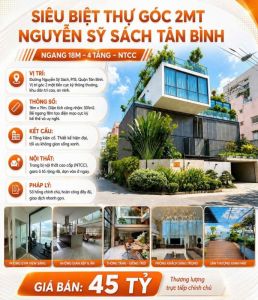 𝐓𝐨̂̉𝐧𝐠 𝐡𝐨̛̣𝐩 𝟏𝟐 𝐓𝐨𝐚̀ 𝐧𝐡𝐚̀ 𝐭𝐫𝐨𝐧𝐠 𝐯𝐮̀𝐧𝐠 𝐧𝐠𝐚̂𝐧 𝐬𝐚́𝐜𝐡 𝟑𝟎𝟎 𝐭𝐲̉ bán tại trung tâm TPHCM